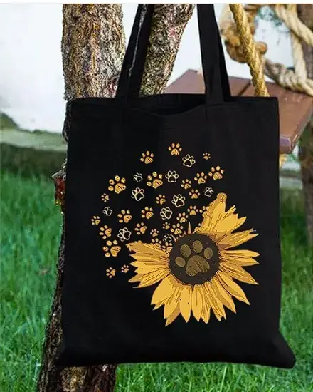 WOMEN TOTE BAG SUNFLOWER 