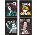Pack of 4 Demon Slayer Poster | Anime Poster | HD Print | Size - A4 | Multicolor |