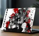 Finest Laptop Skin Stickers HD Quality for Laptops Upto 15.6" inch - Anime Akatsuki Black Red Design
