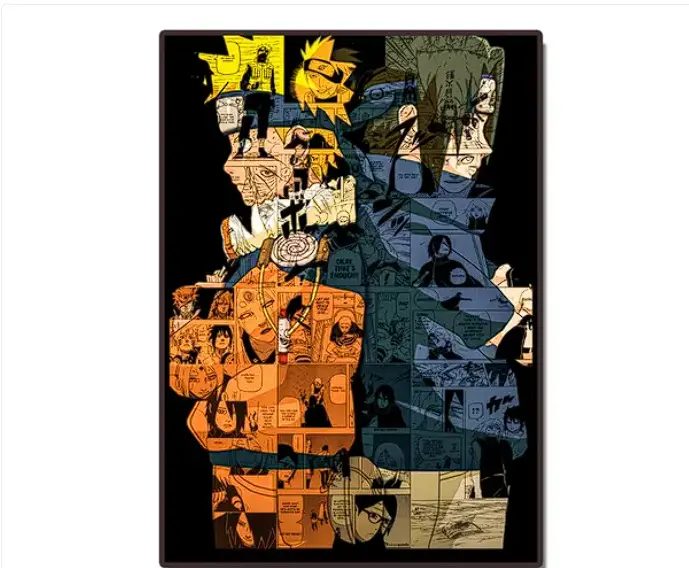 Naruto & Sasuke | Anime Poster | Size A3 | 350 GSM Paper Printed