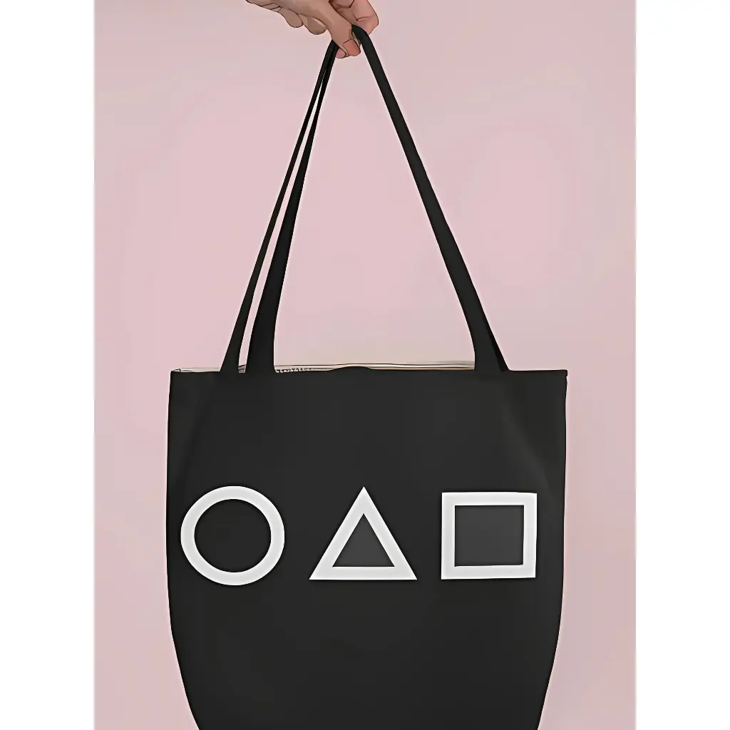SQUID GAME BLACK TOTE BAG