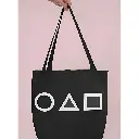 SQUID GAME BLACK TOTE BAG