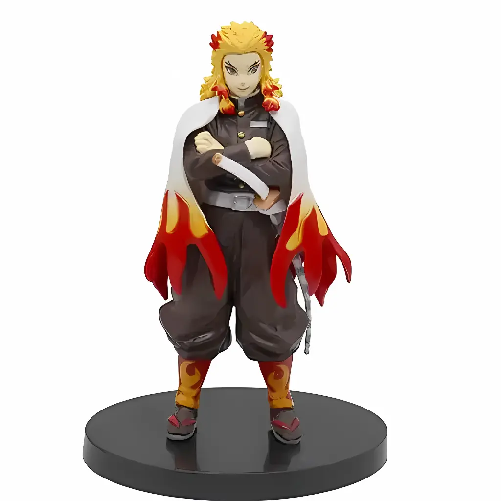 Demon Slayer Action Figure Kyojuro Rengoku Standing, Height-17cm 