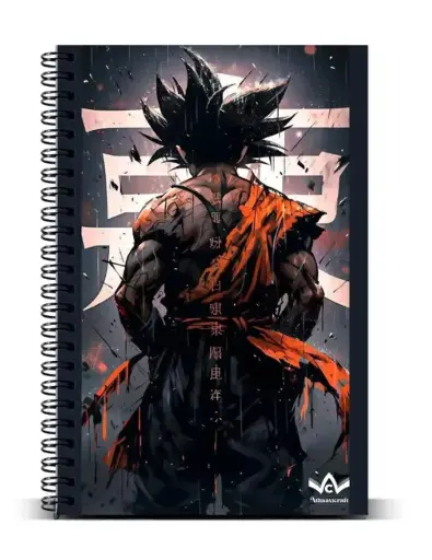  Goku Anime character Wire Bound Spiral Printed Notebook