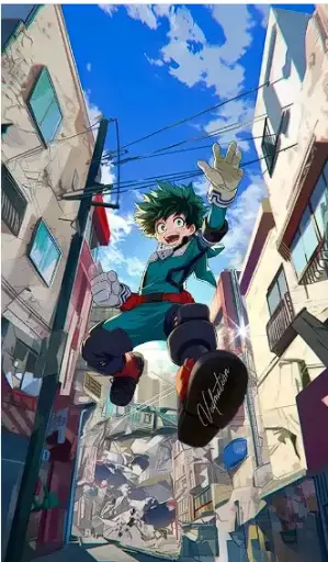My Hero Academia Anime A4 Metal Poster Wall Art – Premium Printed Aluminum Sign 