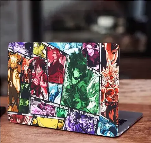 Anime Laptop Skin for Asus Lenovo Dell HP Apple Laptop Upto 16 Inch HD Printed Vinyl Laptop Stickers for All Laptops