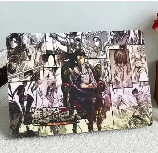Anime Laptop Skin for Asus Lenovo Dell HP Apple Laptop Upto 16 Inch HD Printed Vinyl Captain Levi Laptop Stickers for All Laptops | Attack on Titan Laptop Skin