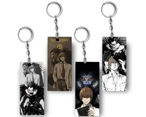  (Pack of 4) Death Note Anime Printed Keychain