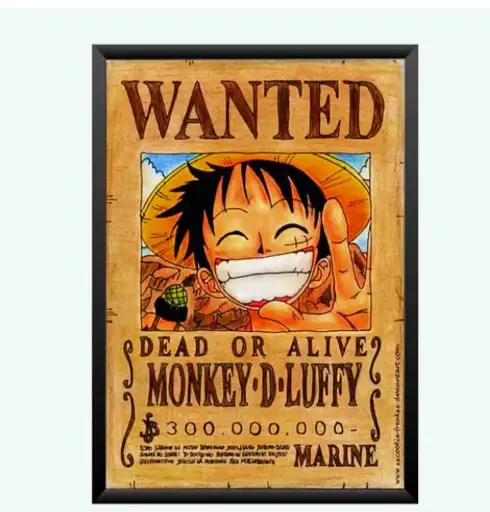 ONE PIECE LUFFY WALL ART 