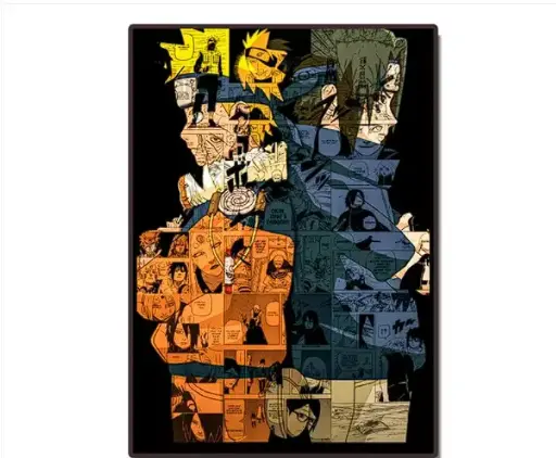 Naruto & Sasuke | Anime Poster | Size A3 | 350 GSM Paper Printed