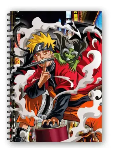 Naruto Toad Sage Mode Wire Bound Spiral Printed Notebook 
