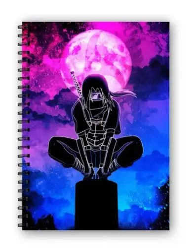 Itachi Uchiha Naruto Wire Bound Spiral Printed Notebook 