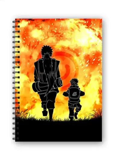 Naruto And Jiraiya The Beginning Wire Bound Spiral Printed Notebook