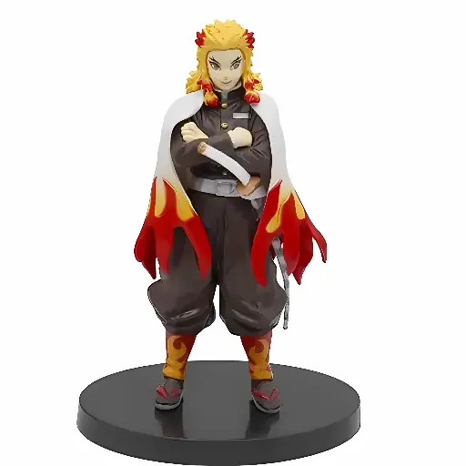 Demon Slayer Action Figure Kyojuro Rengoku Standing, Height-17cm 